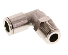 8mm x R1/4'' 90deg Elbow Push-in Fitting with Male Threads Brass FKM Rotatable [2 Pieces]