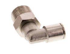 8mm x R3/8'' 90deg Elbow Push-in Fitting with Male Threads Brass FKM Rotatable