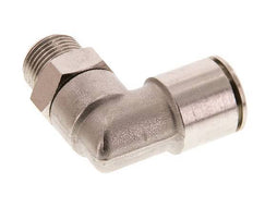 14mm x R3/8'' 90deg Elbow Push-in Fitting with Male Threads Brass FKM Rotatable