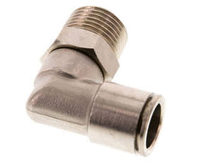 14mm x R1/2'' 90deg Elbow Push-in Fitting with Male Threads Brass FKM Rotatable