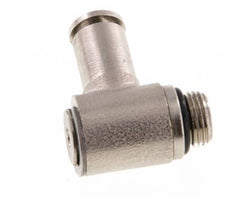 5mm x G1/8'' 90deg Elbow L-shape Push-in Fitting with Male Threads Brass NBR Rotatable