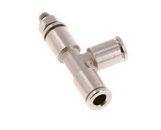 5mm x M 5 Right Angle Tee Push-in Fitting with Male Threads Brass NBR Rotatable