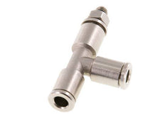 5mm x M 5 Right Angle Tee Push-in Fitting with Male Threads Brass NBR Rotatable