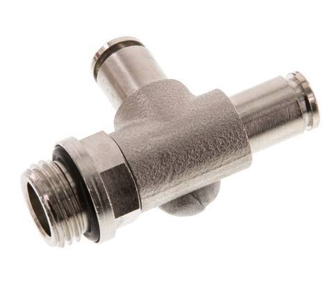 4mm x G1/4'' Right Angle Tee Push-in Fitting with Male Threads Brass NBR Rotatable