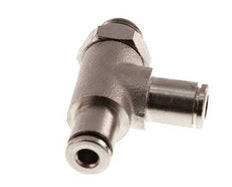 4mm x G1/8'' Right Angle Tee Push-in Fitting with Male Threads Brass FKM Rotatable