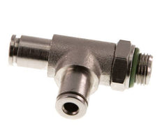 4mm x G1/8'' Right Angle Tee Push-in Fitting with Male Threads Brass FKM Rotatable