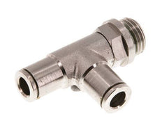 6mm x G1/4'' Right Angle Tee Push-in Fitting with Male Threads Brass FKM Rotatable