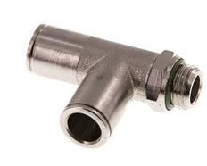 10mm x G1/4'' Right Angle Tee Push-in Fitting with Male Threads Brass FKM Rotatable