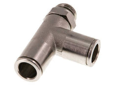 10mm x G1/4'' Right Angle Tee Push-in Fitting with Male Threads Brass FKM Rotatable