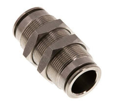 14mm Push-in Fitting Brass NBR Bulkhead