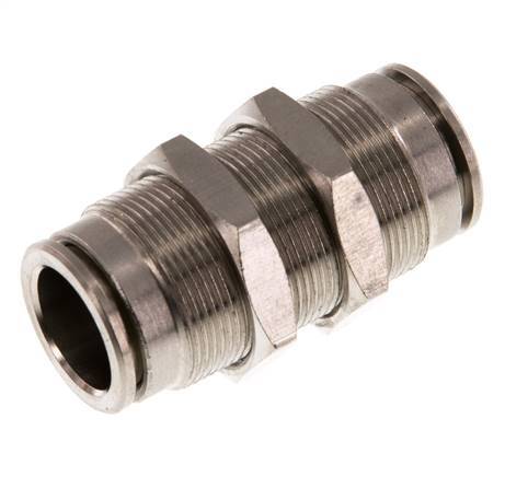 14mm Push-in Fitting Brass NBR Bulkhead