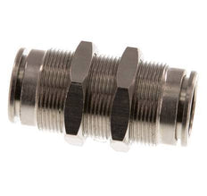 14mm Push-in Fitting Brass NBR Bulkhead