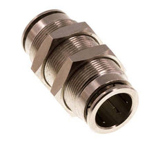 14mm Push-in Fitting Brass FKM Bulkhead