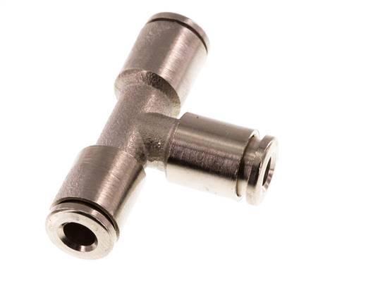 4mm Tee Push-in Fitting Brass NBR [2 Pieces]