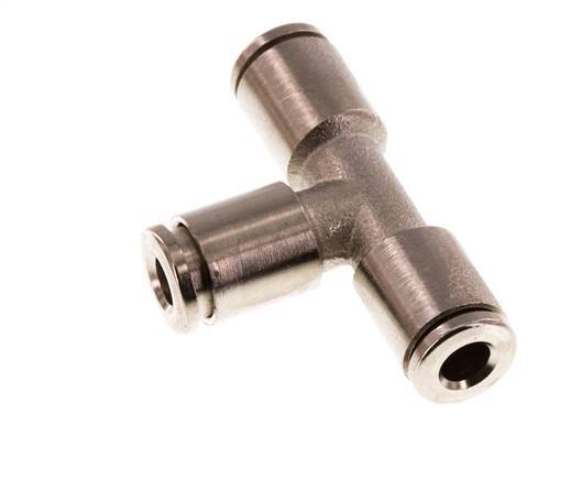 4mm Tee Push-in Fitting Brass NBR [2 Pieces]