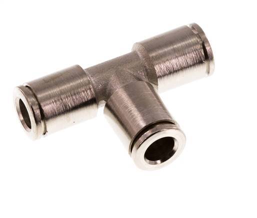 6mm Tee Push-in Fitting Brass NBR [2 Pieces]