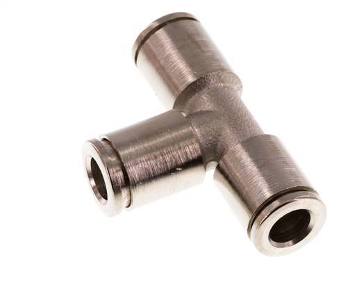 6mm Tee Push-in Fitting Brass NBR [2 Pieces]