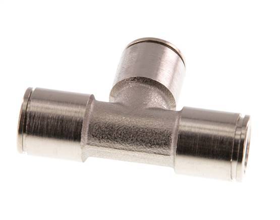 10mm Tee Push-in Fitting Brass NBR