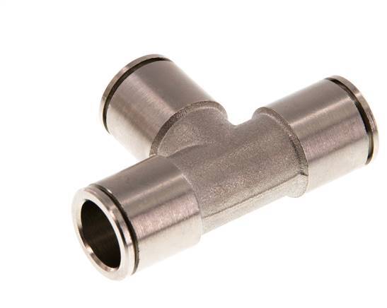 12mm Tee Push-in Fitting Brass NBR