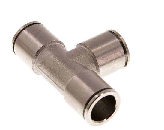 12mm Tee Push-in Fitting Brass NBR