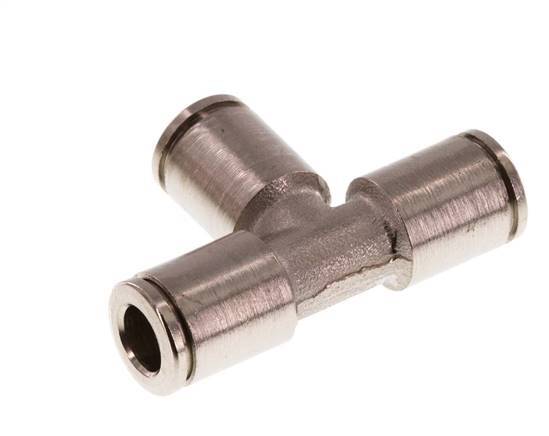 6mm Tee Push-in Fitting Brass FKM