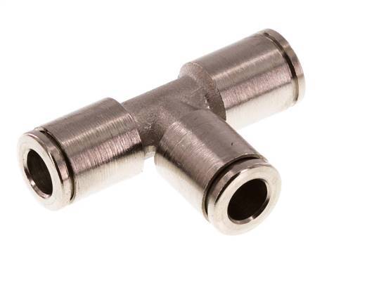 6mm Tee Push-in Fitting Brass FKM