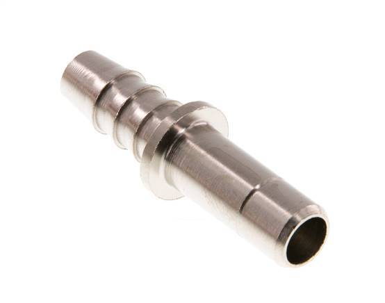 8mm x 6mm Plug-in Fitting with Hose Pillar Brass FKM [2 Pieces]