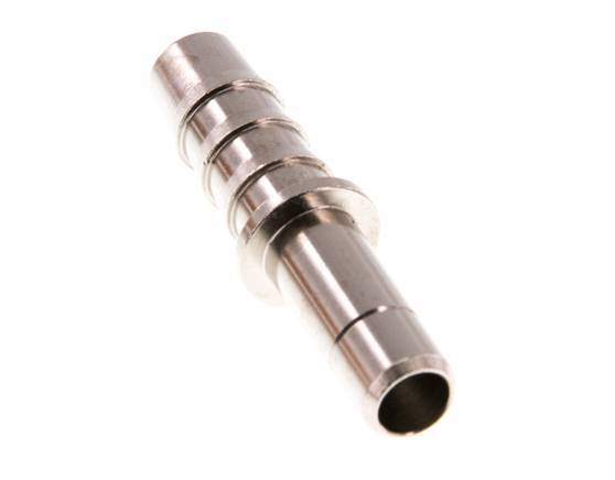 8mm x 8mm Plug-in Fitting with Hose Pillar Brass FKM [2 Pieces]