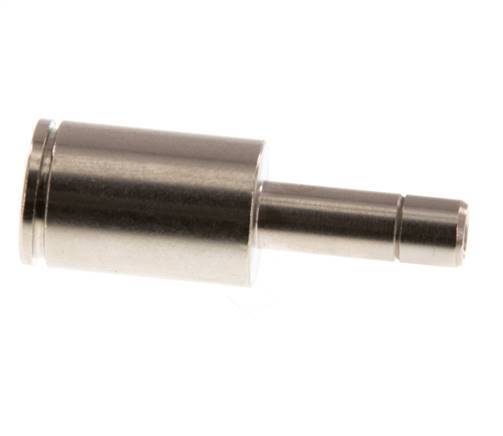 8mm x 6mm Push-in Fitting with Plug-in Brass NBR [2 Pieces]