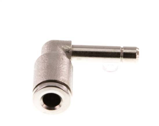 4mm x 4mm 90deg Elbow Push-in Fitting with Plug-in Brass NBR [2 Pieces]