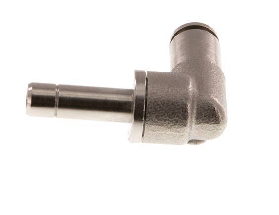 4mm x 6mm 90deg Elbow Push-in Fitting with Plug-in Brass NBR [2 Pieces]