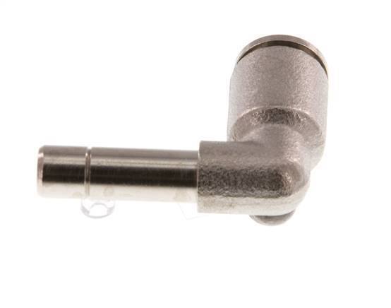 6mm x 6mm 90deg Elbow Push-in Fitting with Plug-in Brass NBR [2 Pieces]
