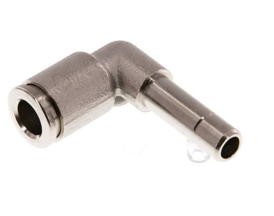 6mm x 6mm 90deg Elbow Push-in Fitting with Plug-in Brass NBR [2 Pieces]