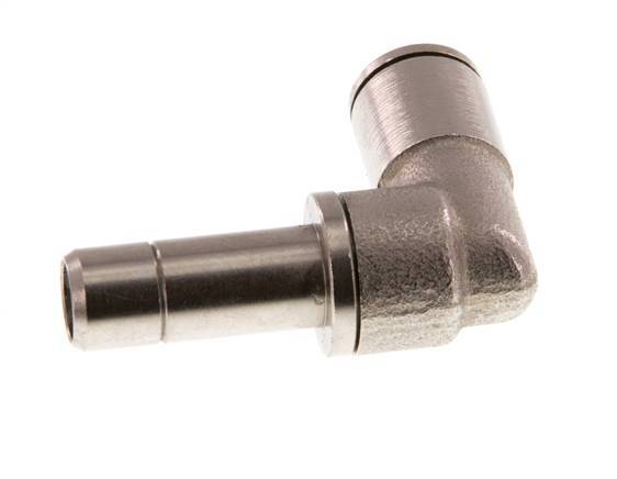 6mm x 8mm 90deg Elbow Push-in Fitting with Plug-in Brass NBR