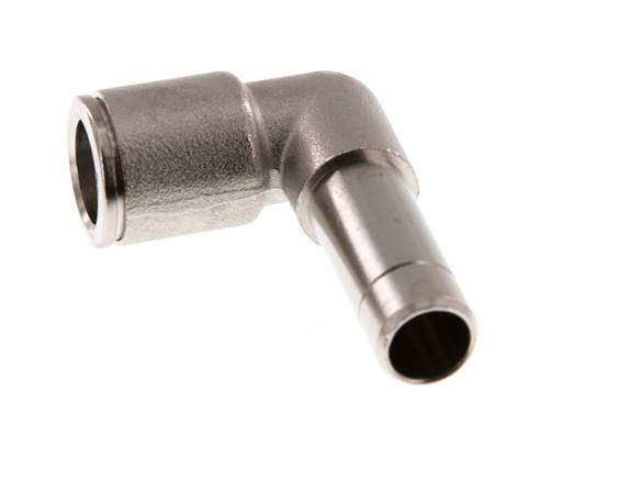 10mm x 10mm 90deg Elbow Push-in Fitting with Plug-in Brass NBR