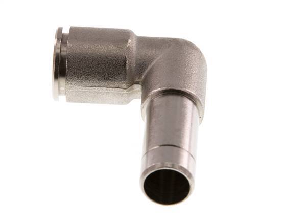 12mm x 12mm 90deg Elbow Push-in Fitting with Plug-in Brass NBR