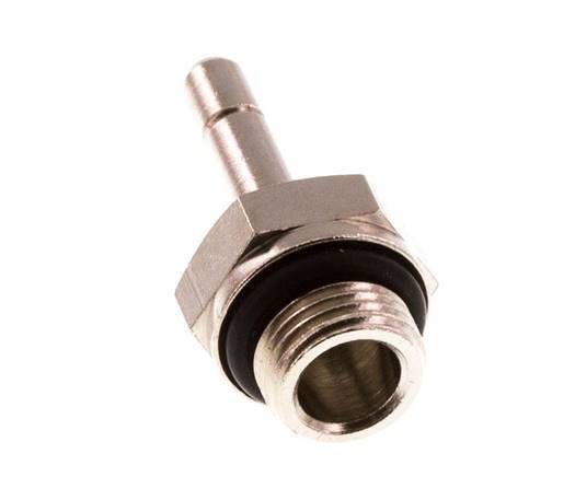 4mm x G1/8'' Plug-in Fitting with Male Threads Brass NBR [5 Pieces]