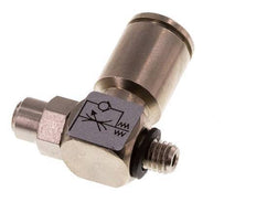 Flow Control Valve Meter-In Elbow 6 mm - M5 Brass Slotted Screw Banjo