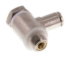 Flow Control Valve Meter-In Elbow 4 mm - G1/8'' Brass Slotted Screw Banjo