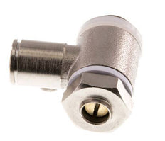 Flow Control Valve Meter-In Elbow 8 mm - G1/4'' Brass Slotted Screw Banjo