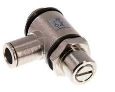 Flow Control Valve Meter-In Elbow 8 mm - G3/8'' Brass Slotted Screw Banjo