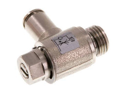 Flow Control Valve Meter-Out Elbow 6 mm - G1/4'' Brass Slotted Screw