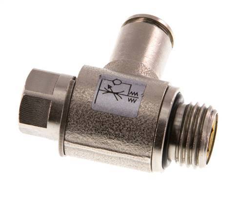 Flow Control Valve Meter-Out Elbow 6 mm - G1/4'' Brass Slotted Screw
