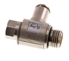Flow Control Valve Meter-Out Elbow 6 mm - G1/4'' Brass Slotted Screw