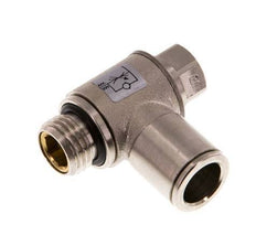 Flow Control Valve Meter-Out Elbow 10 mm - G1/4'' Brass Slotted Screw