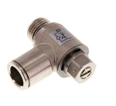 Flow Control Valve Meter-Out Elbow 10 mm - G1/4'' Brass Slotted Screw