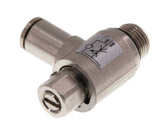 Flow Control Valve Meter-In Elbow 4 mm - G1/8'' Brass Slotted Screw