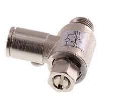 Flow Control Valve Meter-In Elbow 6 mm - G1/8'' Brass Slotted Screw