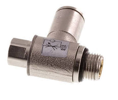 Flow Control Valve Meter-In Elbow 6 mm - G1/8'' Brass Slotted Screw