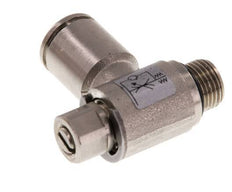 Flow Control Valve Meter-In Elbow 8 mm - G1/8'' Brass Slotted Screw